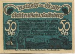 Lichtenstein(-Callnberg) - Stadt - 1.4.1921 - 50 Pfennig 