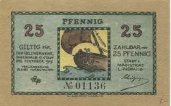 Lindau - Stadt - - 1.10.1919 - 25 Pfennig 