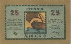 Lindau - Stadt - - 1.10.1919 - 25 Pfennig 