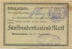 Lobsdorf (heute: Sankt Egidien) - Seim, Oswald - 30.8.1923 - 500000 Mark