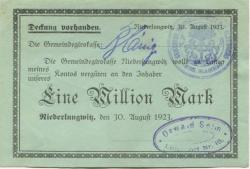 Lobsdorf (heute: Sankt Egidien) - Seim, Oswald - 30.8.1923 - 1 Million Mark