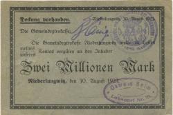 Lobsdorf (heute: Sankt Egidien) - Seim, Oswald - 30.8.1923 - 2 Millionen Mark
