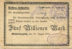 Lobsdorf (heute: Sankt Egidien) - Seim, Oswald - 30.8.1923 - 5 Millionen Mark