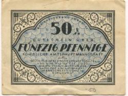 Löbau - Amtshauptmannschaft - 1917 - 31.12.1919 - 50 Pfennig