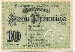 Löbau - Stadt - - 31.12.1918 - 10 Pfennig