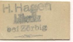 Löberitz (heute: Zörbig) - Hagen, H. - -- - 100 Pfennig 