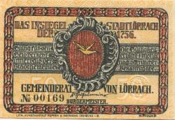Lörrach - Stadt - -- - 50 Pfennig