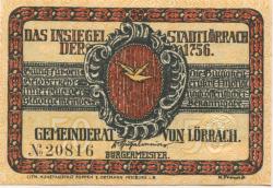 Lörrach - Stadt - -- - 50 Pfennig