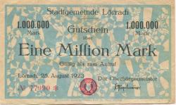 Lörrach - Stadt - 25.8.1923 - 1 Million Mark