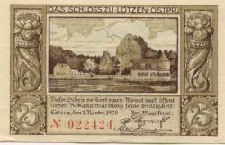 Lötzen (heute: PL-Gizycko) - Stadt - 1.11.1920 - 25 Pfennig