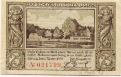 Lötzen (heute: PL-Gizycko) - Stadt - 1.11.1920 - 25 Pfennig