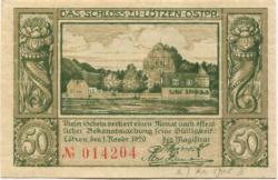 Lötzen (heute: PL-Gizycko) - Stadt - 1.11.1920 - 50 Pfennig