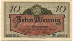Luckau - Kreis - Mai 1917 - 31.12.1919 - 10 Pfennig