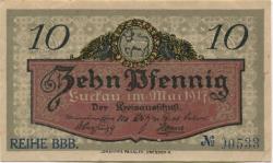 Luckau - Kreis - Mai 1917 - 31.12.1920 - 10 Pfennig