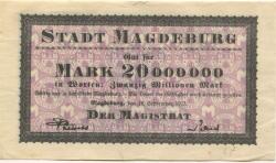 Magdeburg - Stadt - 19.9.1923 - 20 Millionen Mark 