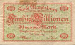Magdeburg - Stadt - 25.9.1923 - 50 Millionen Mark 