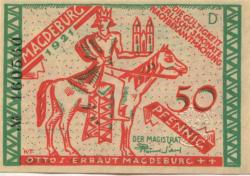 Magdeburg - Stadt - 1921 - 50 Pfennig 