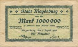 Magdeburg - Stadt - 9.8.1923 - 1 Million Mark 