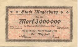 Magdeburg - Stadt - 28.8.1923 - 3 Millionen Mark 