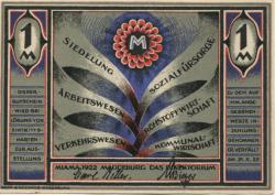 Magdeburg - Mitteldeutsche Ausstellung, Leitung - - 31.10.1922 - 1 Mark 