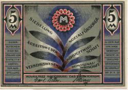 Magdeburg - Mitteldeutsche Ausstellung, Leitung - - 31.10.1922 - 5 Mark 