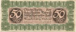 Magdeburg - Saccharin-Fabrik AG, vormals Fahlberg, List & Co, Magdeburg-Südost - -- - 50 Pfennig 