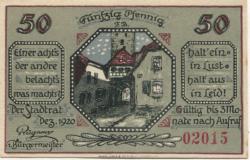 Mainbernheim - Stadt - Dezember 1920 - 50 Pfennig