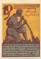 Malchin - Stadt - - 15.2.1922 - 10 Pfennig
