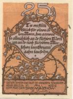 Malchow - Stadt - - 31.5.1922 - 25 Pfennig