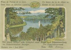 Malente-Gremsmühlen - Gemeinde - 1.6.1921 - 50 Pfennig