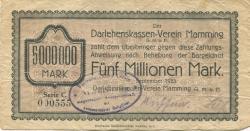 Mamming - Darlehnskassen-Verein GmbH - September 1923 - 5 Millionen Mark