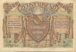 Mannheim - Badische Bank - 1.4.1923 - 10000 Mark 