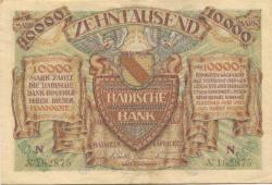 Mannheim - Badische Bank - 1.4.1923 - 10000 Mark 