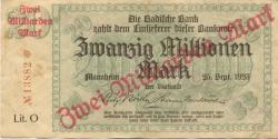 Mannheim - Badische Bank - 25.9.1923 - 2 Millarden Mark