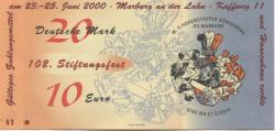 Marburg - W. V. Hohenstaufen-Königsberg, Kaffweg 11 (Hansen-Haus) - 23.6.2000 - 20 DM