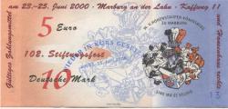Marburg - W. V. Hohenstaufen-Königsberg, Kaffweg 11 (Hansen-Haus) - 13.6. - 15.6.2008 - 5 Euro