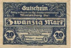 Marienberg - Amtshauptmannschaft - 2.11.1918 - 20 Mark