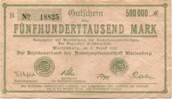 Marienberg - Amtshauptmannschaft - 11.8.1923 - 500000 Mark