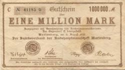 Marienberg - Amtshauptmannschaft - 11.8.1923 - 1 Million Mark