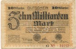 Marienberg - Amtshauptmannschaft - 27.10.1923 - 10 Milliarden Mark