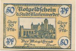 Marienwerder (heute: PL-Kwidzyn) - Stadt - -- - 50 Pfennig