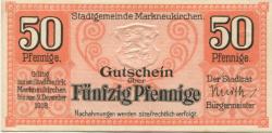 Markneukirchen - Stadt - - 31.12.1918 - 50 Pfennig