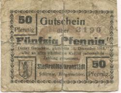 Markranstädt - Stadt - - 31.12.1918 - 50 Pfennig