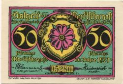 Marktschorgast - Gemeinde - - 31.12.1921 - 50 Pfennig