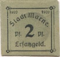 Marne - Stadt - 1920 - 2 Pfennig