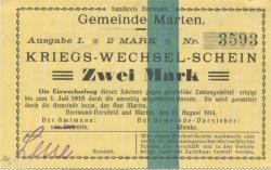 Marten (und Dortmund-Dorstfeld) - Gemeinde - 11.8.1914 - 2 Mark
