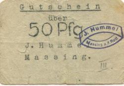 Massing - Hummel, J., Warenhaus - -- - 50 Pfennig