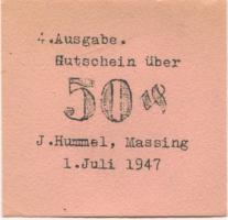 Massing - Hummel, J., Warenhaus - 1.7.1947 - 50 Pfennig