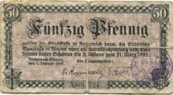 Mayen - Stadt - 1.1.1919 - 31.3.1921 - 50 Pfennig