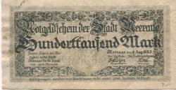 Meerane - Stadt - 8.8.1923 - 100000 Mark